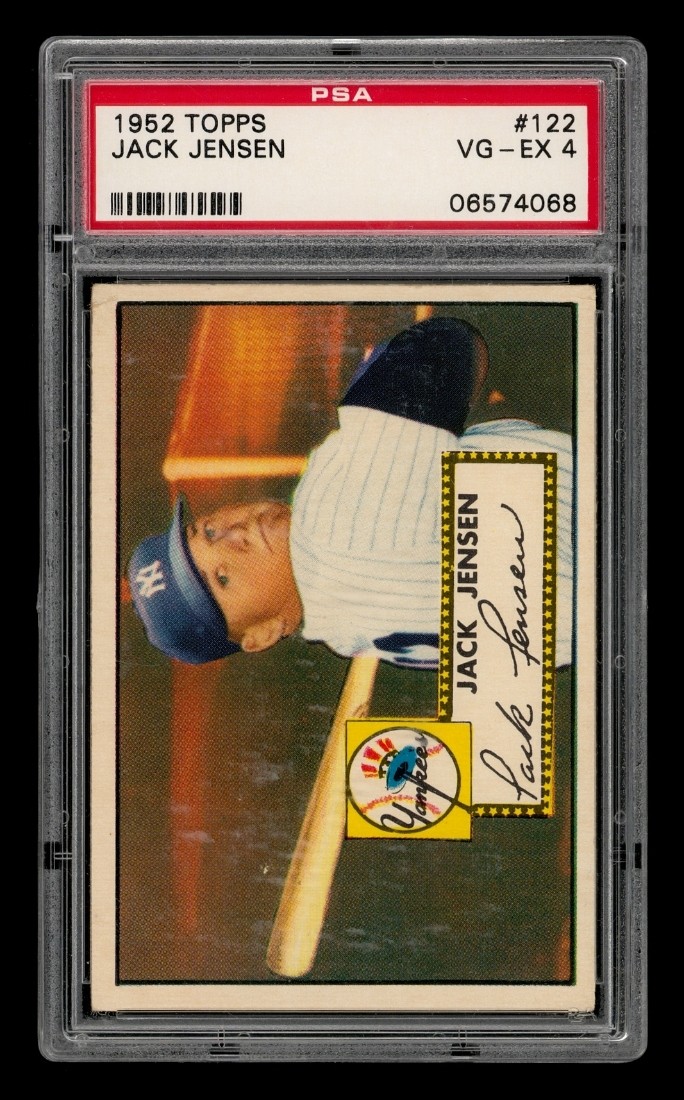 1952 Topps Set-Break #122 Jack Jensen PSA 4 VG-EX