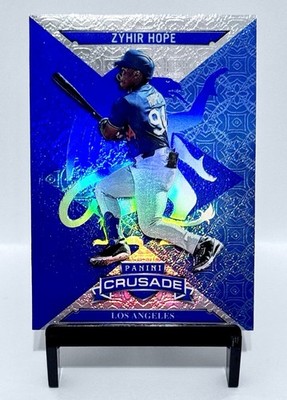 2025 Panini Crusade Zyhir Hope Blue #71 Los Angeles Dodgers Prospect