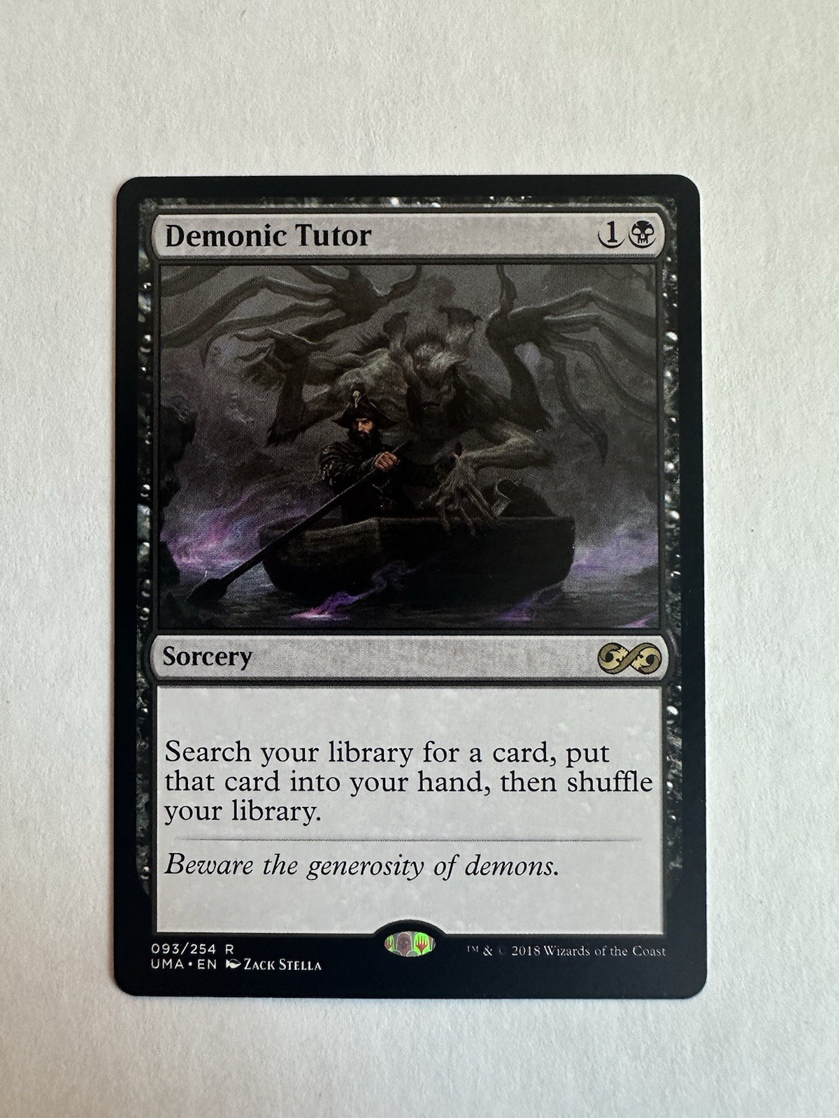 Magic: The Gathering Demonic Tutor NM Condition Ultimate Masters Uma 093