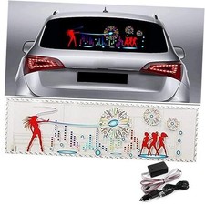 Sound Music Activate Sensor Car Auto Sticker LED Light 90x25 cm Firework