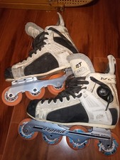 CCM Tacks 652 RJ Inline Hockey Skates Rollerblades size 9.5 Sure Grip Legend...