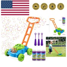 Bubble Lawn Mower for Toddlers 1-3, Kids Bubble Machine for 1--Old Boys Toy G...