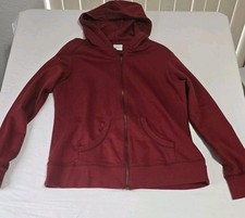 Columbia Women's Large Full-Zip Hoodie Dark Red