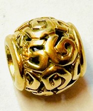 Pandora 14ct Gold Pendant Charm 2.4gm rare Necklace Solid 585 ALE NOT 9ct 18ct