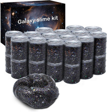 24 Pack Galaxy Star Slime,Party Favor for Kids Girls  Boys,Non Sticky, Stress 