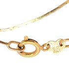 ESTATE SOLID 14K YELLOW GOLD CZ TRIANGLE PENDANT 15" NECKLACE #8056 — photo 4