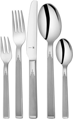 WMF Art Deco Besteck-Set 30-teilig für 6 Personen Cromargan Edelstahl OVP