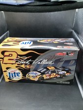 2002 Rusty Wallace 2 Miller Lite Black Action Ford Taurus Club Car Bank 1:24