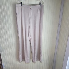 Fashion Nova Dress Pants Womens 1X Beige Pull On Twill Stretch Casual Workwear