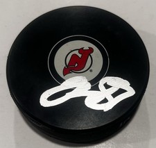 JUHO LAMMIKKO SIGNED NEW JERSEY DEVILS HOCKEY PUCK W/ CASE COA