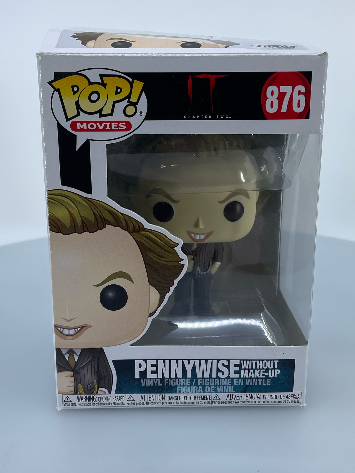 Funko Pop! Movies It: Chapter Two Pennywise Without Make-Up #876 Damaged Box