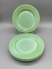 1948-1950 Fire King Oven Ware Jadeite Restaurant  8" Luncheon Plates Set of 4