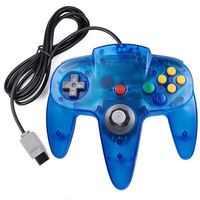 miadore N64 Classic Wired Controller Upgraded Joystick Gamepad Blue N64