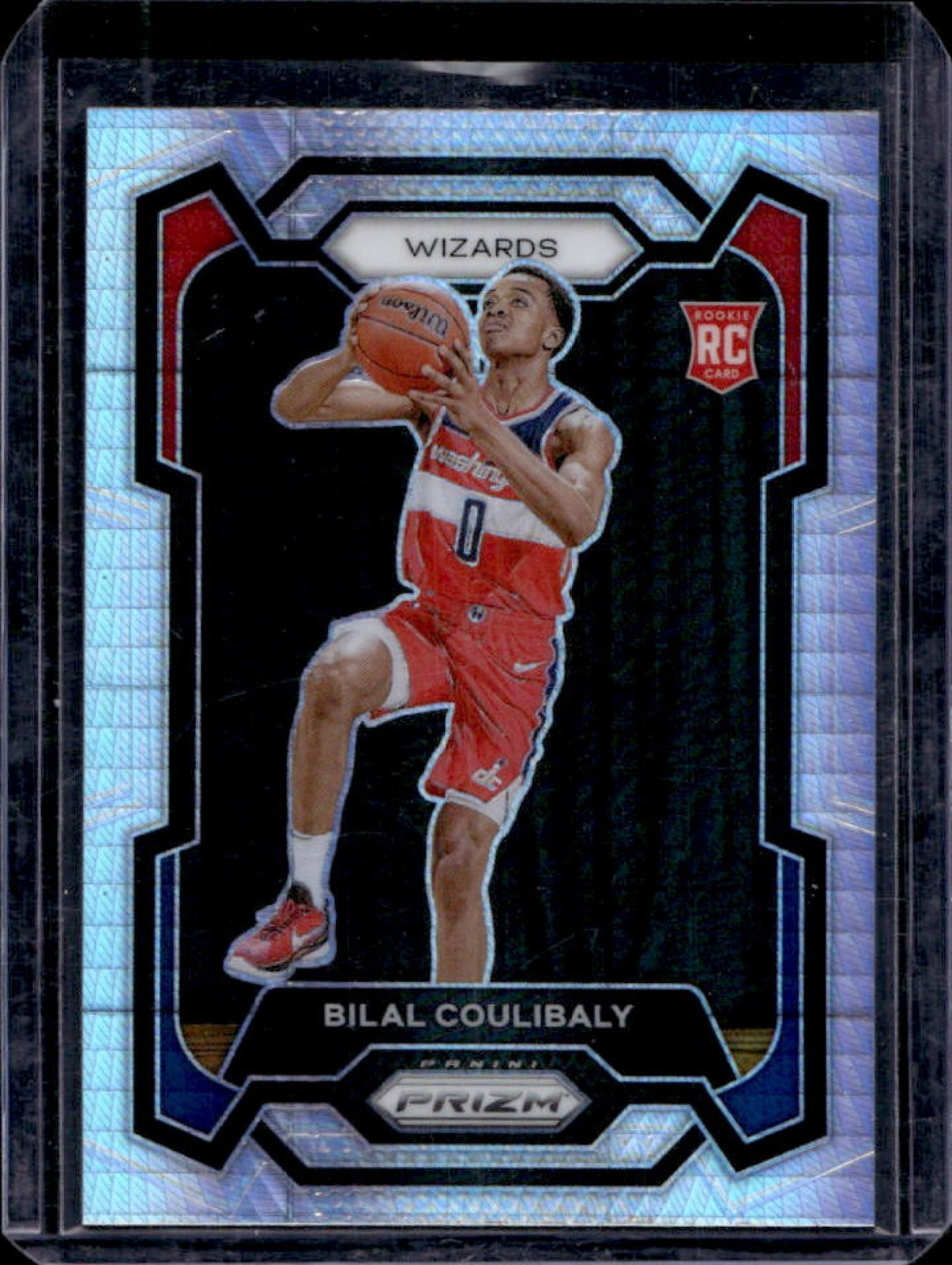 2023-24 Prizm Bilal Coulibaly RC Prizm Hyper Rookie #153 Wizards
