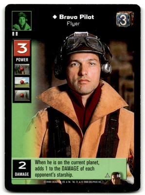 Star Wars Young Jedi Duel of the Fates CCG #10 Bravo Pilot Flyer
