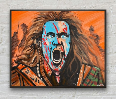 #ad Original quot;Braveheartquot; William Wallace Portrait – 16x20quot; Acrylic Stretched Canvas $199.99