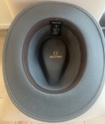 Brixton Gray Messer Wool With Leather Banded Fedora Hat 7 3/4 (62 cm)  — photo 5