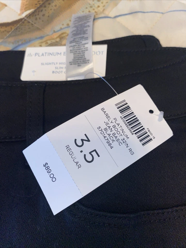 NWT Chico's So Slimming Girlfriend Ankle 27” Ins Jeans Size 3.5 Quill Indigo Blu - Image 2 of 4