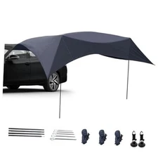 16.4x11.5ft Rtractable Vehicle Awning with Blackout Coating Roof Rack Pull-Out 