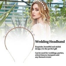 Imitation Pearl Headband Good Flexibility Beautiful Practical Exquisite