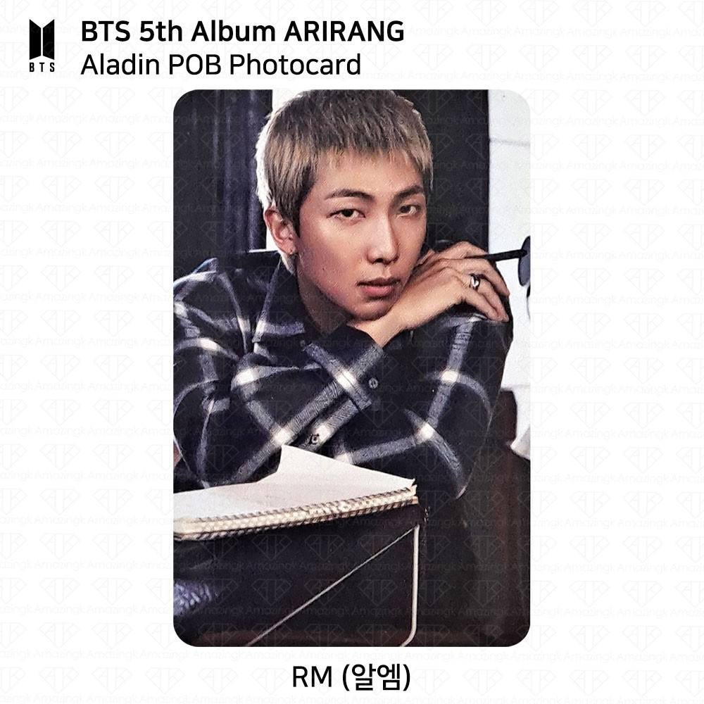BTS 5th Album ARIRANG Aladin POB Photocard V JUNGKOOK JIMIN SUGA