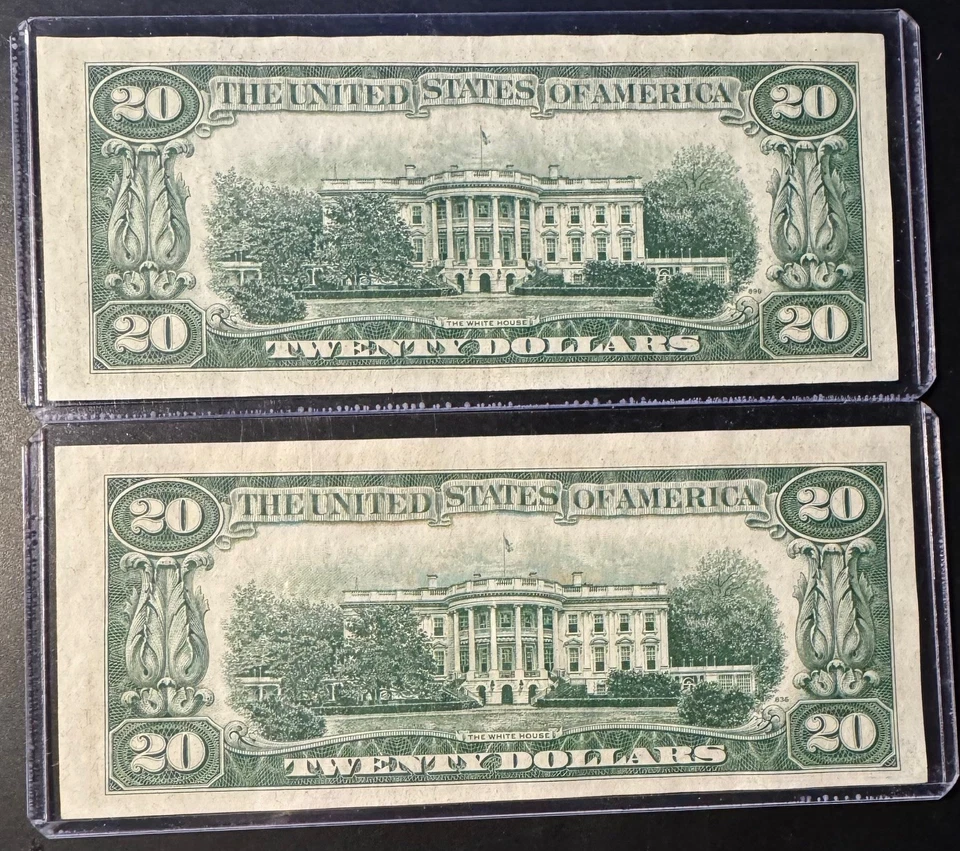 (2) Consectuive number 1950A $20 FRN Richmond FR 2060-E - Image 2 of 2