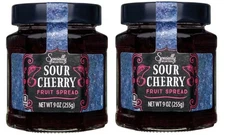 Specially Selected Sour Cherry Fruit Spread Preserves Jam Jelly, 9 oz (2 Jars)