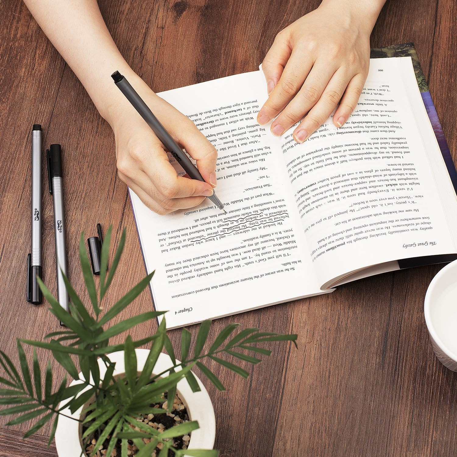 Mr. Pen - Black Fineliner Pens, 12 Pack, Fine Point, Fine Liners, Art & School S