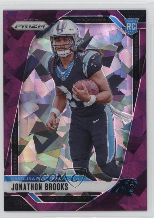 2024 Panini Prizm Rookies Purple Ice 53/225 Jonathon Brooks #357 Rookie RC 06gz