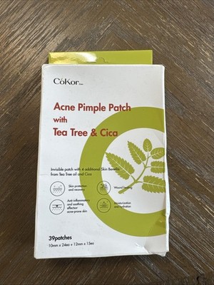CoKor Acne Pimple Patch with Tea Tree & Cica- 39 patches -Ex 7/26
