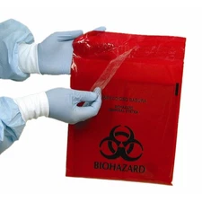 Unimed - Midwest Stick on Biohazard Waste Bag 0.35 gal. Box of 100
