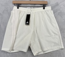 Adidas Condivo 18 SHO Soccer Shorts 3 Stripes White 7" Inseam Men's Size L NWT