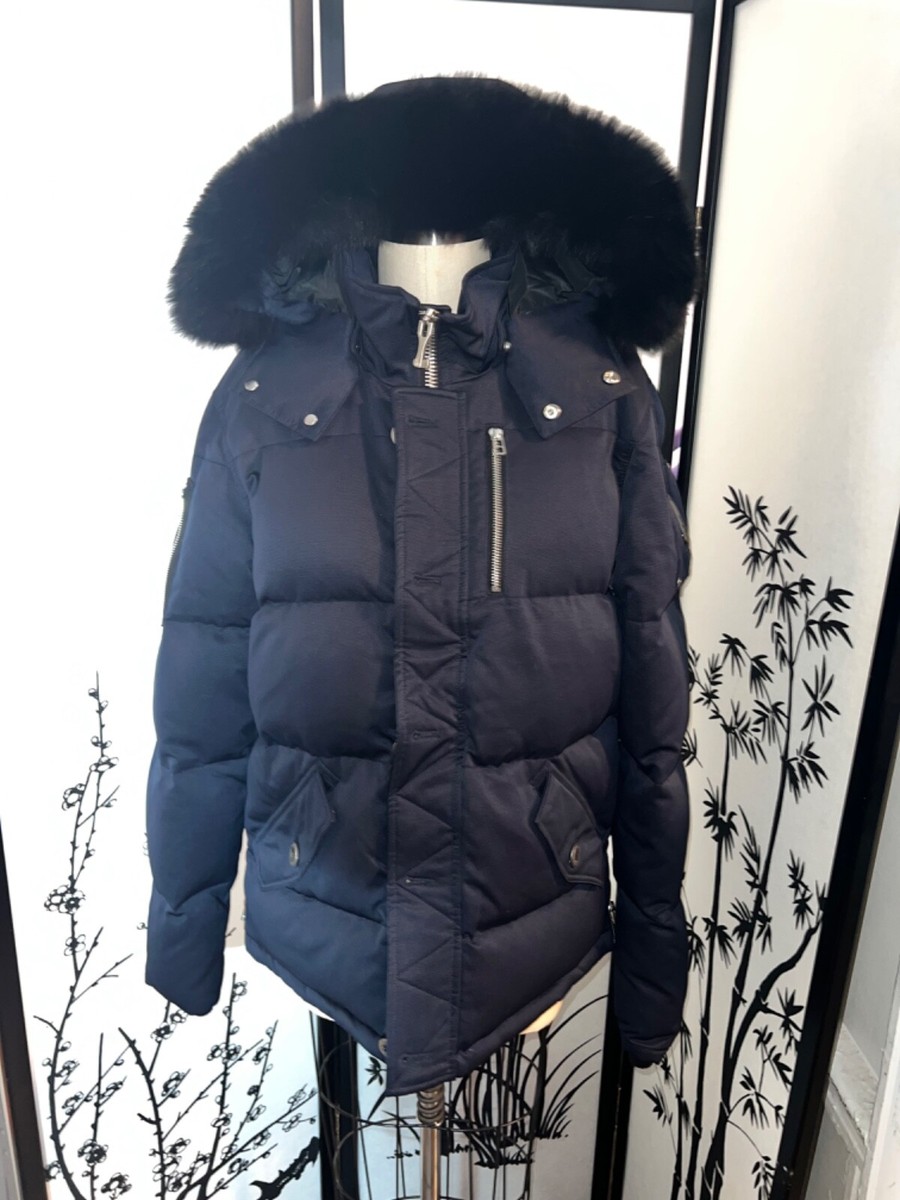 Moose Knuckles Navy Blue/ Black ORIGINAL 3Q SHEARLING Women's