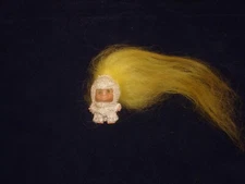 SHE Astronaut Pencil & Pin Troll, Long Yellow Hair, Green Eyes-So Cute!!