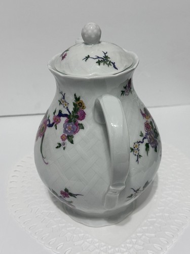 Bernardaud Limoges Bengali Vannerie Shape Coffee Pot - Picture 3 of 6