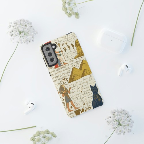 Egyptian Print Phone Case Ancient Egypt Pyramids Pharaoh Hieroglyphics, Travel - Picture 35 of 48
