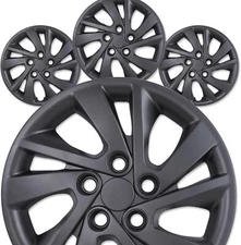 15" 4-Pack Wheel Covers Full Rim Snap On Hubcaps For 2009-2019 Toyota Corolla