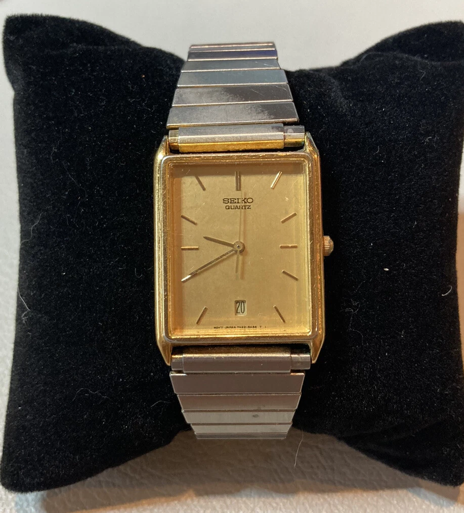Seiko men's cheap silvertone