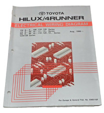 Toyota Hilux 4Runner YN8_ LN8_ RN8_ VZN130 ecc. Schema cablaggio elettrico 1990