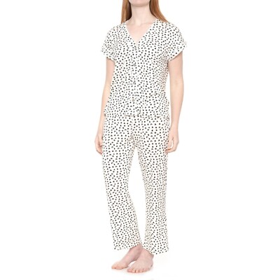 UGG Australia Cream HEARTS ADDI II 2 PC PAJAMAS Pants SET Womens MEDIUM NEW