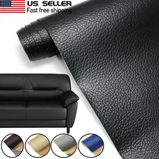 Leather Repair Tape Black Self-Adhesive Patch for Car Seats Couch Furniture Sofa