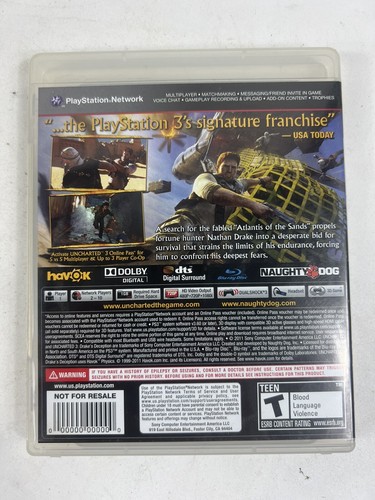 Uncharted 3: Drake's Deception (Sony PlayStation 3, 2011) - Picture 4 of 4