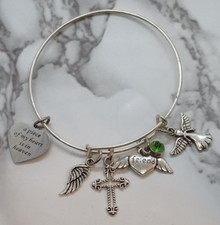 A piece of my heart is in heaven - Memorial Bracelet for loss of Friend