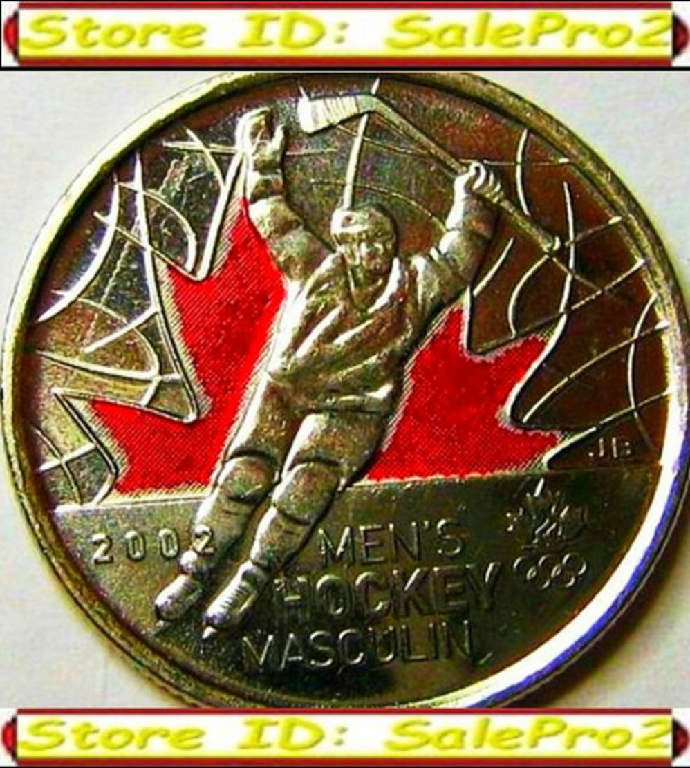 CANADA 2009 OLYMPIC MEN'S HOCKEY RARE RAISED ' 2 ' COLORIZED 25