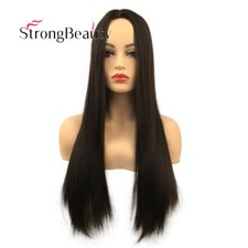 Long Synthetic Straight Capless Wigs Hairstyle Scalp Top Women Wigs