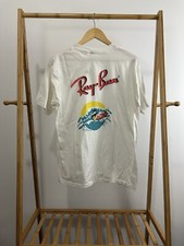 VTG 80s Rayban Sunglasses Surf Beach Summer Thin T-Shirt One Size FIT LIKE L