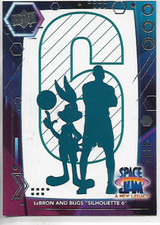 2021 Upper Deck Space Jam: New Legacy LeBron and Bugs Silhoutte 6 Card #44