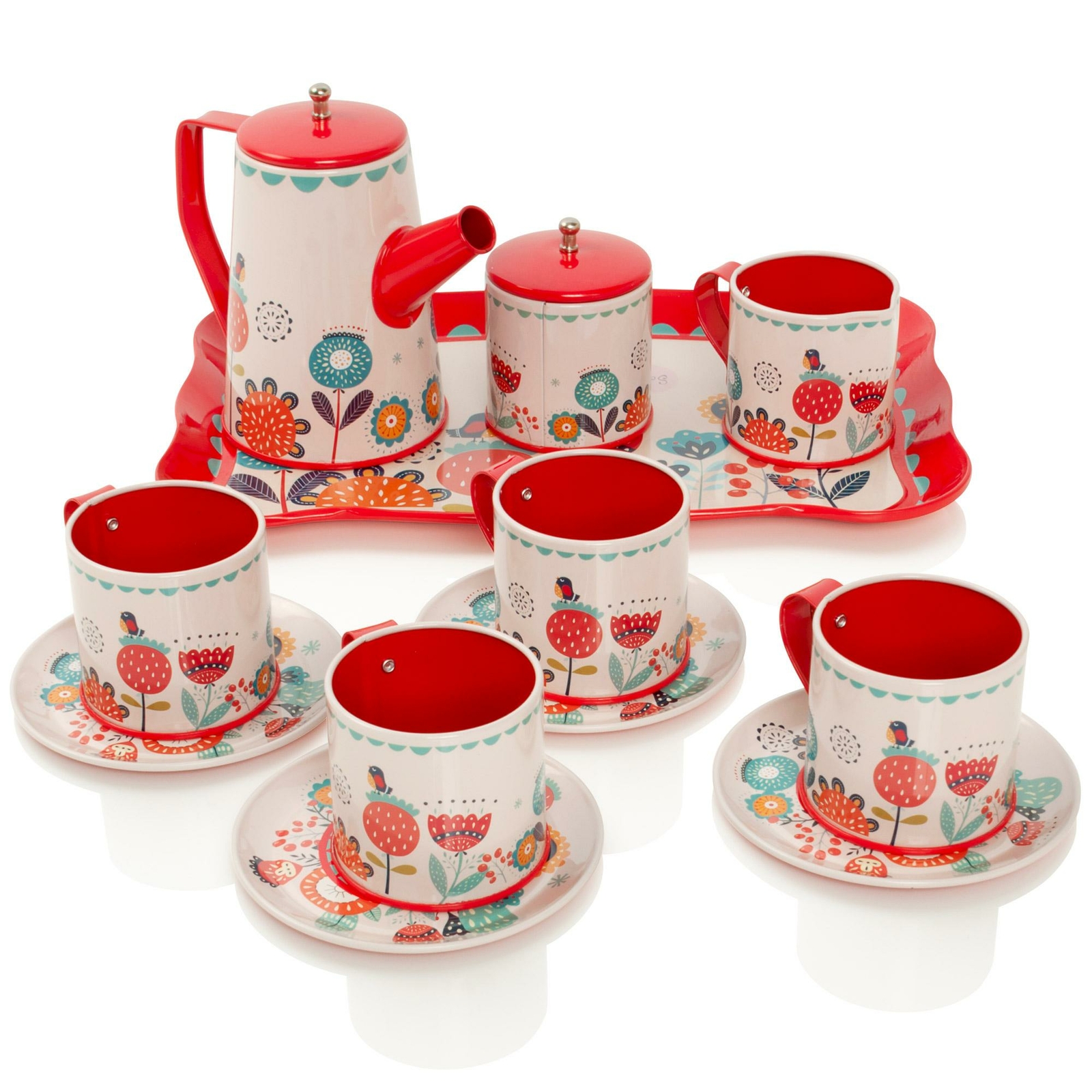 Milly & Ted Carry Case Teaset Childrens Pretend Play Food Kitchen