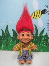 HIPPIE / HIPPY - 5" Russ Troll Doll - NEW IN ORIGINAL BAG - Missing foot Sticker