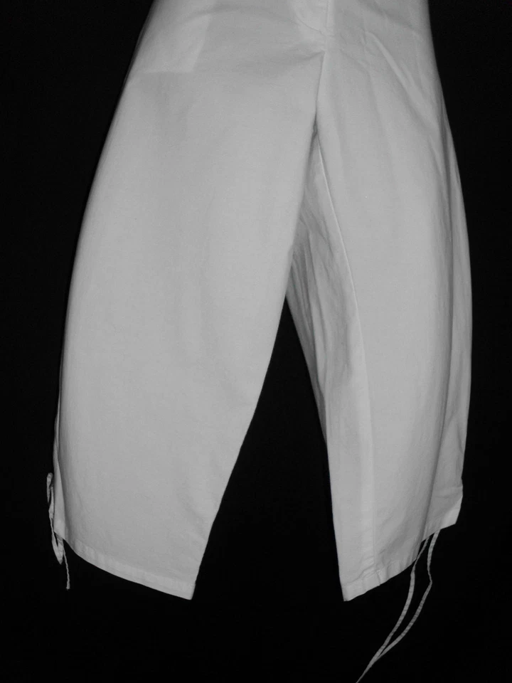 Pantalones Capri Rafaella Vintage Años 90 Talla 10 Nuevos con Etiquetas Blanco Cordones Piernas Bolsillos Novedad Foto 3 de 4